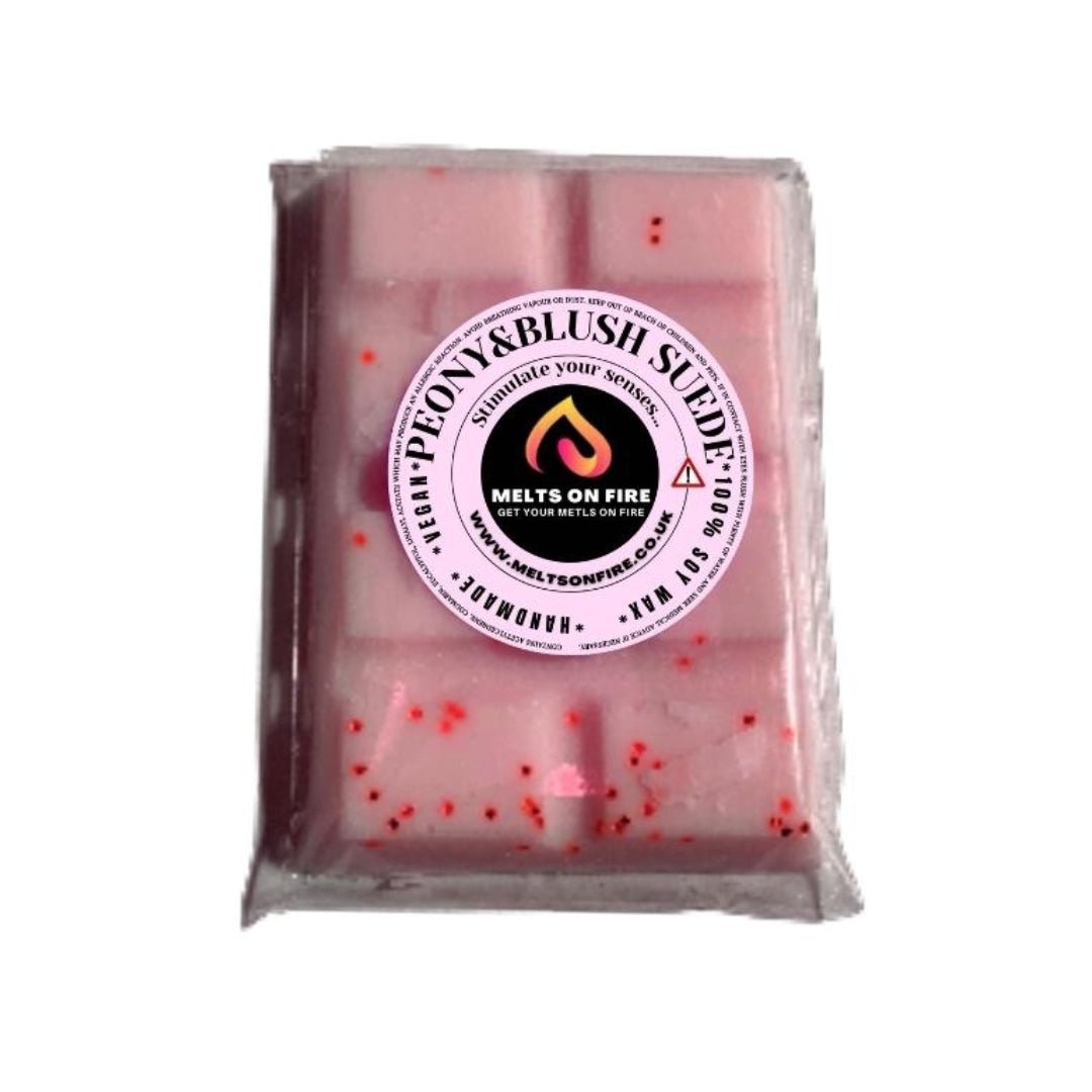 Wax Melts – 4 X Snap Bars - (Jasmine,Lavender,Peony & Blush,Rose) – Scented Soy Wax Melts Vegan - Meltsonfire