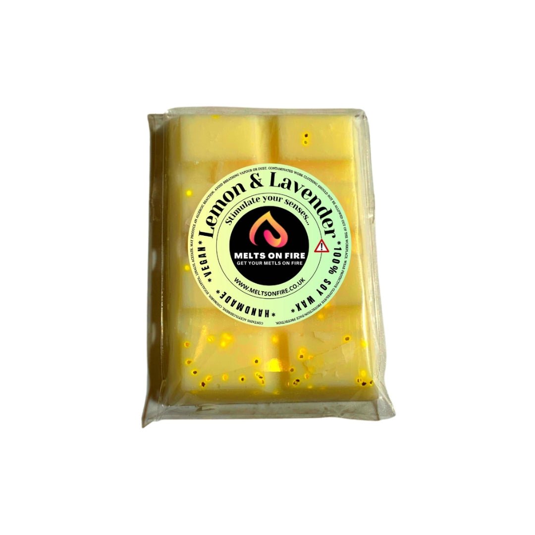Wax Melts – 4 X Snap Bars - (Lemon & Lavender,Thai lime and mango,dark honey and tabacco,citrus) – Scented Soy Wax Melts Vegan - Meltsonfire