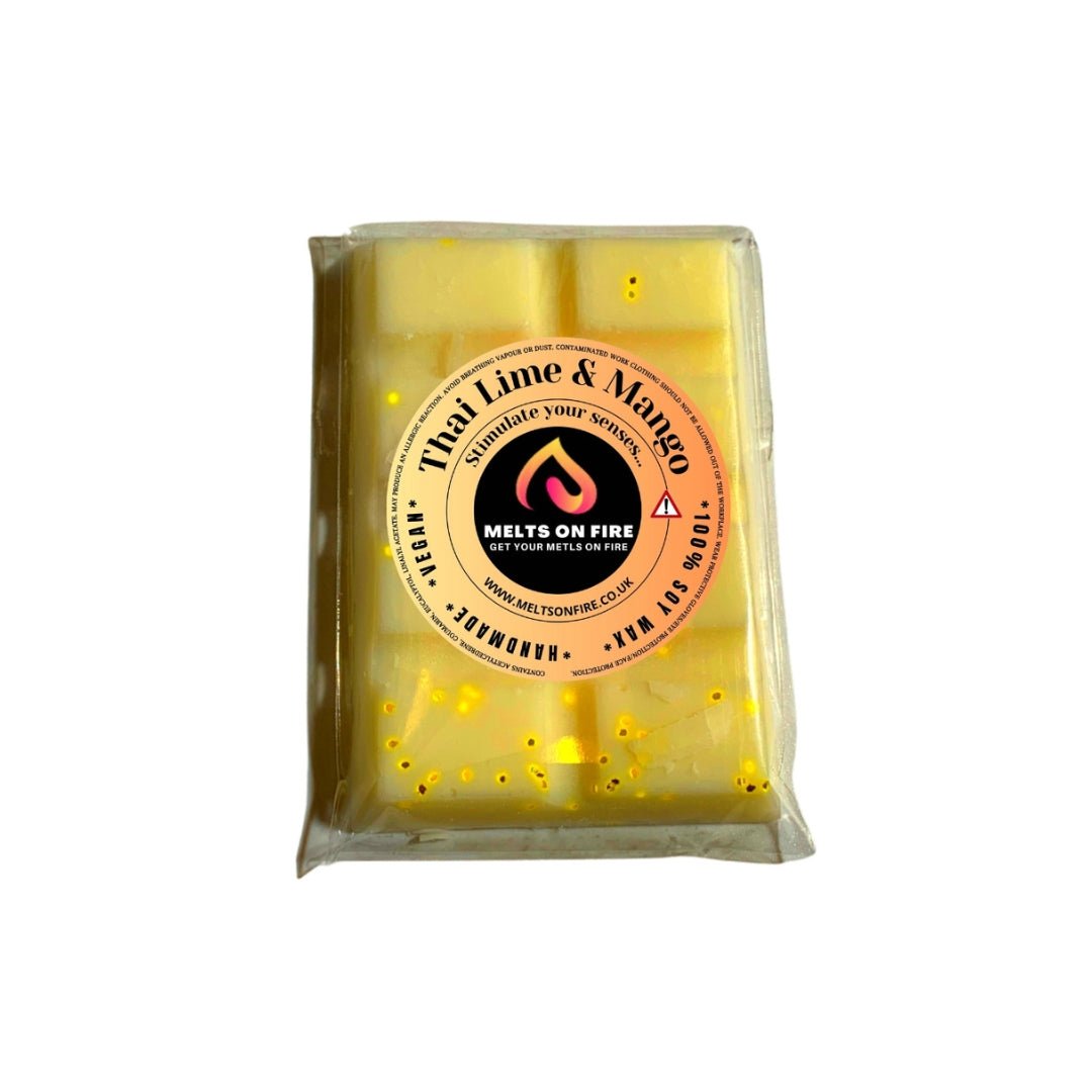 Wax Melts – 4 X Snap Bars - (Lemon & Lavender,Thai lime and mango,dark honey and tabacco,citrus) – Scented Soy Wax Melts Vegan - Meltsonfire