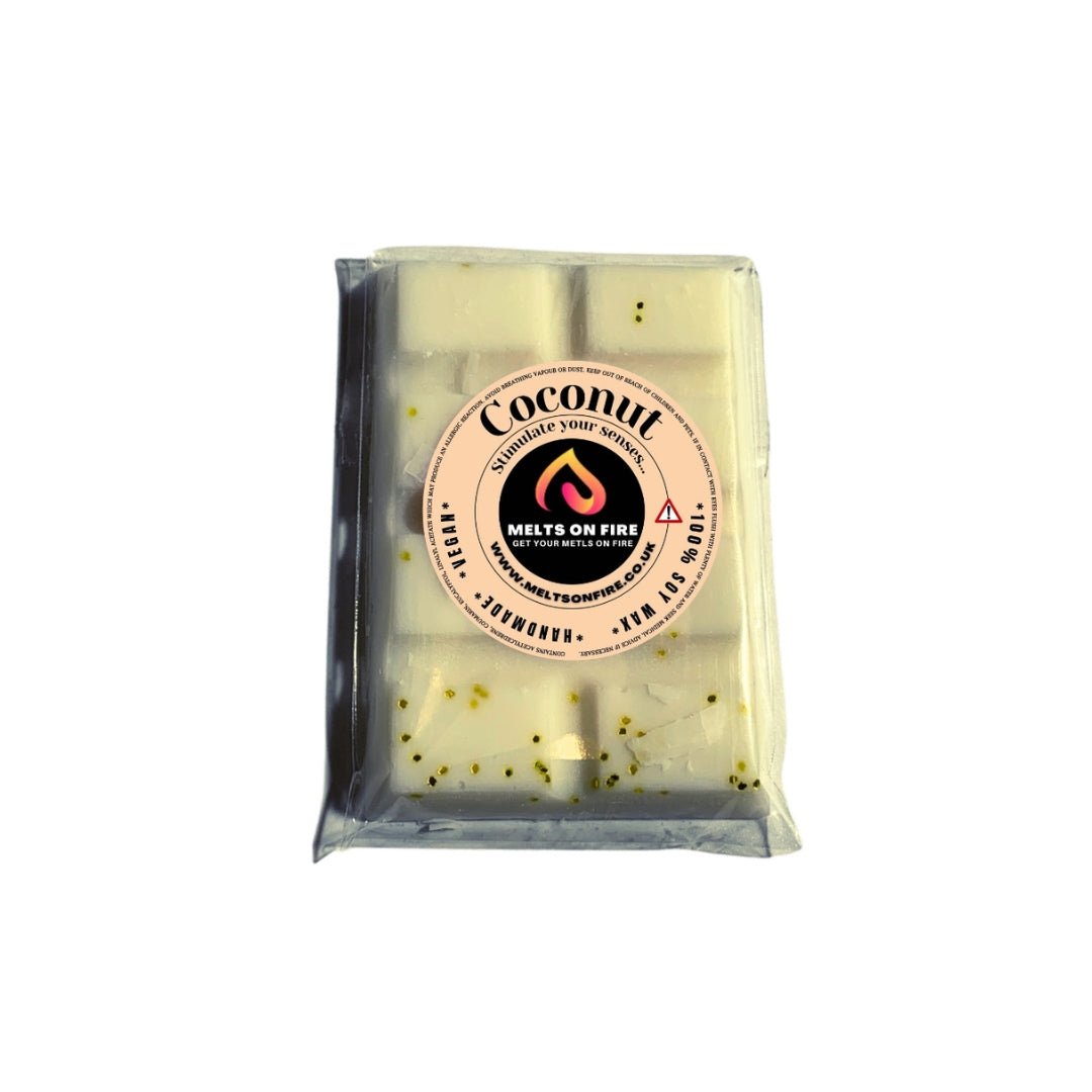 Wax Melts – 4 X Snap Bars - (Orange Blossom ,coconut,Lily of the Valley ,Witches Brew) – Scented Soy Wax Melts Vegan - Meltsonfire