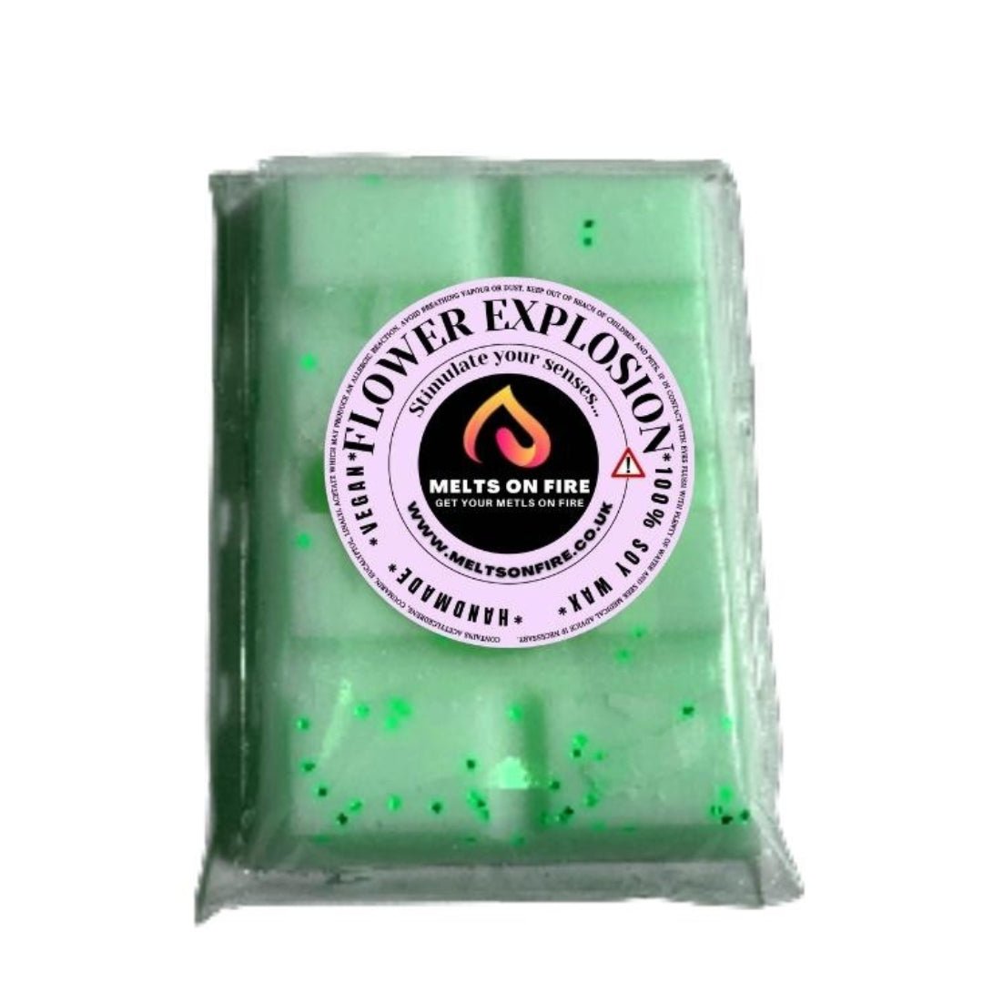 Wax Melts – 4 X Snap Bars - (Snow Fairy,Flower Explosion,Rosey Wonderland,straberries & lilly ) – Scented Soy Wax Melts Vegan - Meltsonfire