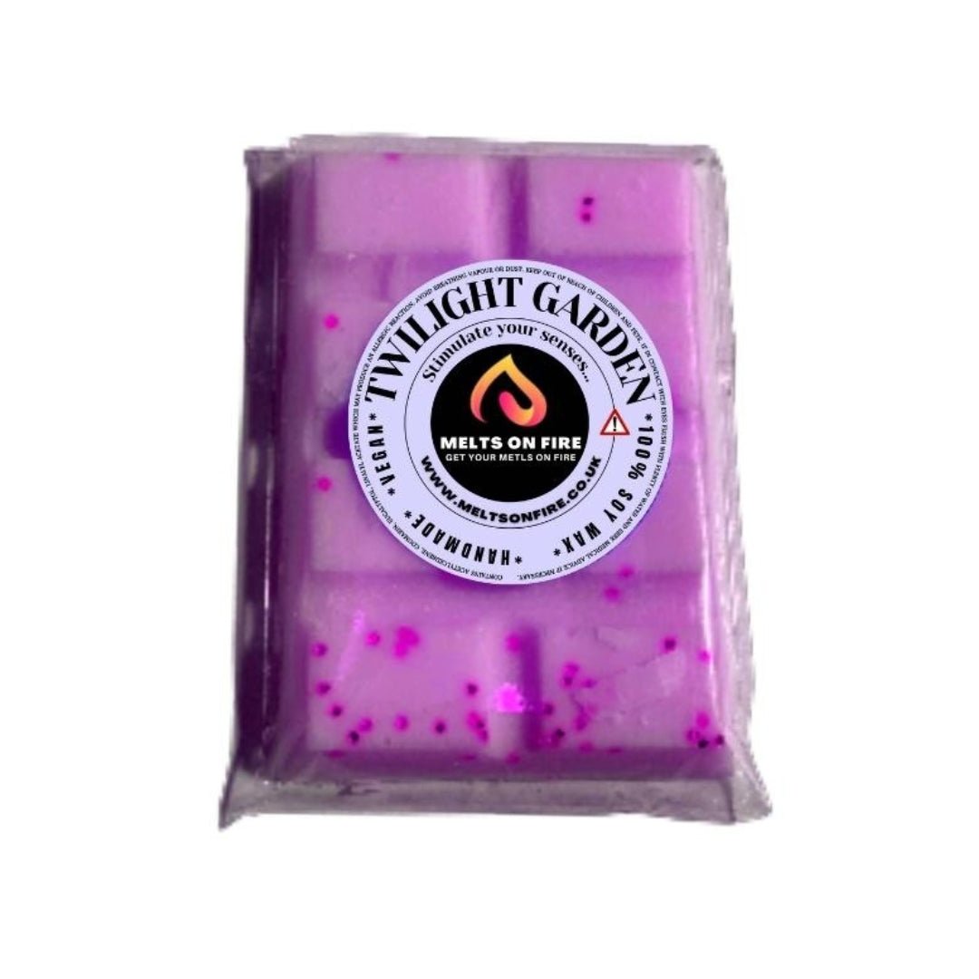 Wax Melts – 4 X Snap Bars - (Summer Bouquet,Twilight Garden,White Lavender,Wild Rhubarb) – Scented Soy Wax Melts Vegan - Meltsonfire