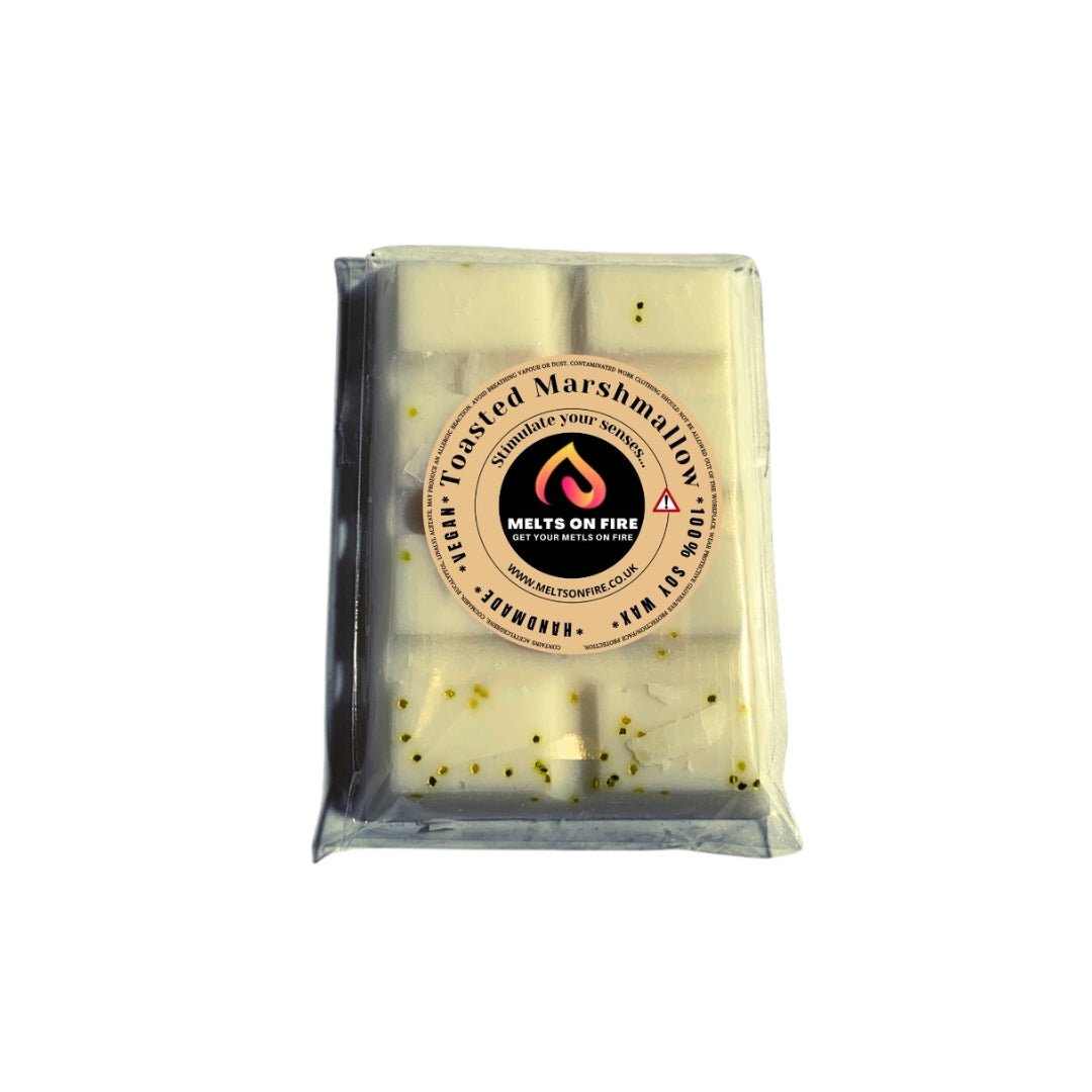 Wax Melts – 4 X Snap Bars - (Toasted Marshmallow,carrot cake,baby berry twist,caramel) – Scented Soy Wax Melts Vegan - Meltsonfire