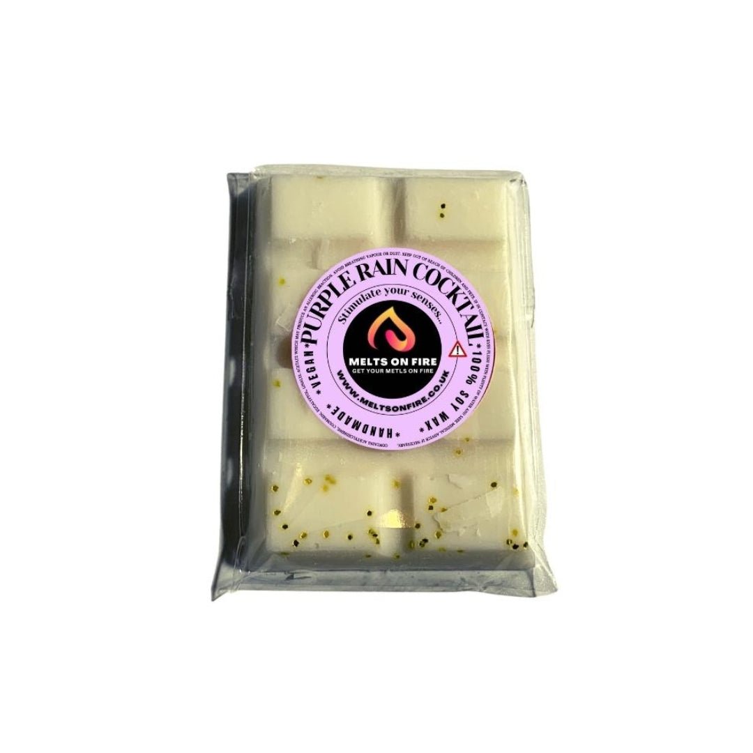 Wax Melts – 4 X Snap Bars - (Winter Fay,Pixie Dust,Purple Rain Cocktail,English Pear & Freesia) – Scented Soy Wax Melts Vegan - Meltsonfire