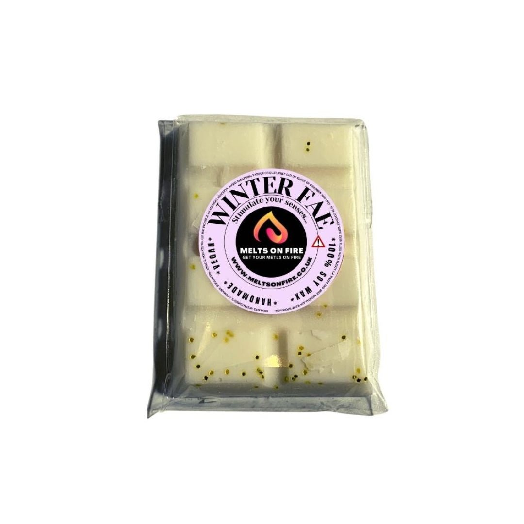 Wax Melts – 4 X Snap Bars - (Winter Fay,Pixie Dust,Purple Rain Cocktail,English Pear & Freesia) – Scented Soy Wax Melts Vegan - Meltsonfire
