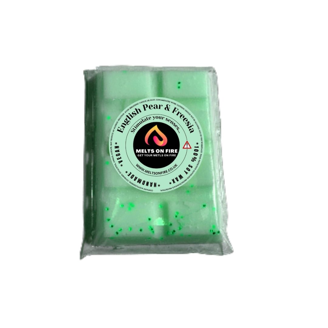 Wax Melts – 4 X Snap Bars - (Winter Fay,Pixie Dust,Purple Rain Cocktail,English Pear & Freesia) – Scented Soy Wax Melts Vegan - Meltsonfire