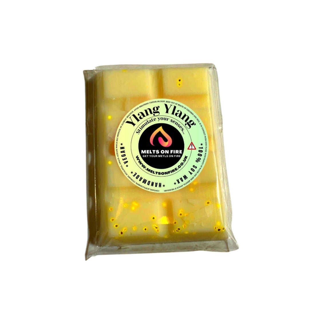 Wax Melts – 4 X Snap Bars - (ylang ylang,lemon grass,Orange Blossom,gardenia) – Scented Soy Wax Melts Vegan - Meltsonfire