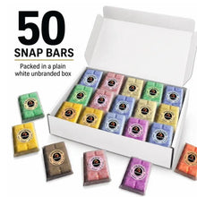 Load image into Gallery viewer, 50 Scent Wax Melt Snap Bars Collection – 28g Handmade Soy Wax Bars – Perfume, Fruity, Fresh &amp; Sweet Fragrances - Meltsonfire
