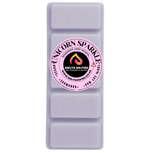 Unicorn Sparkles Scented Wax Melts – Large 50g Bars with a Perfume-Inspired, Clean, Fresh, and Fruity Aroma.