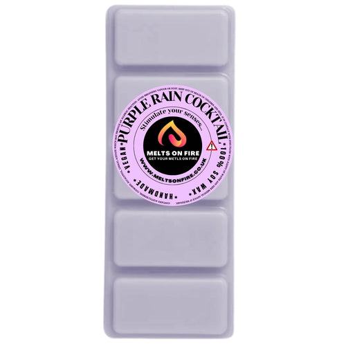 PURPLE RAIN COCKTAIL Scented Wax Melts – Large 50g Bars with a Perfume-Inspired, Clean, Fresh, and Fruity Aroma.