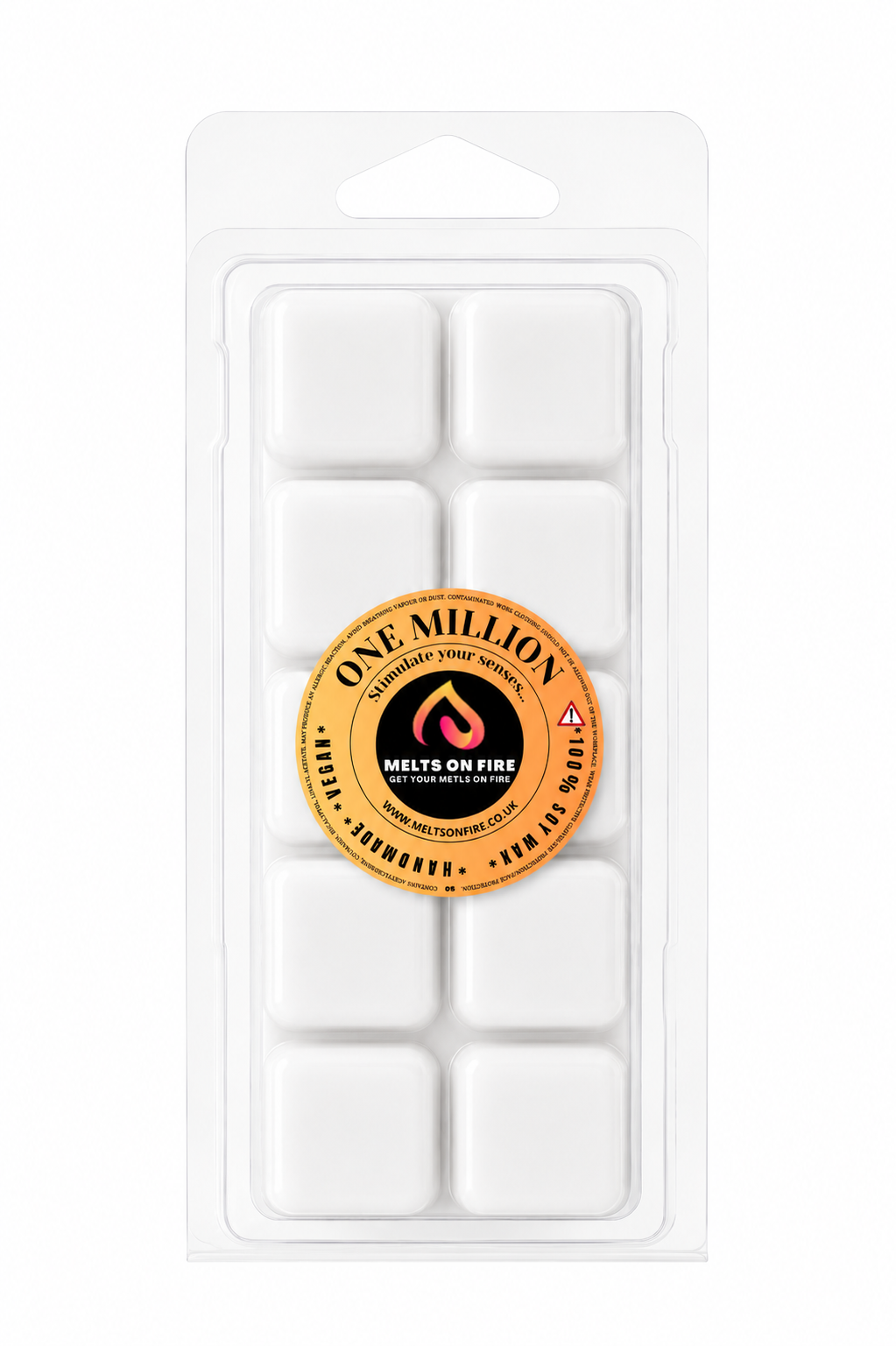 Millionaire 10 Block Clamshell Wax Melts, Soy Wax Handmade UK