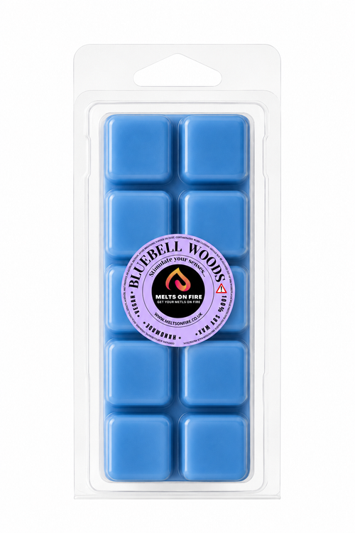 Bluebell Woods 10 Block Clamshell Wax Melts, Soy Wax Handmade UK