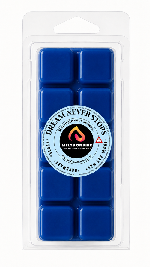 Dreams never stop 10 Block Clamshell Wax Melts, Soy Wax Handmade UK