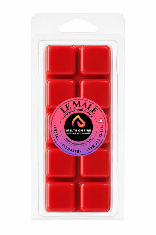 The Male 10 Block Clamshell Wax Melts, Soy Wax Handmade UK