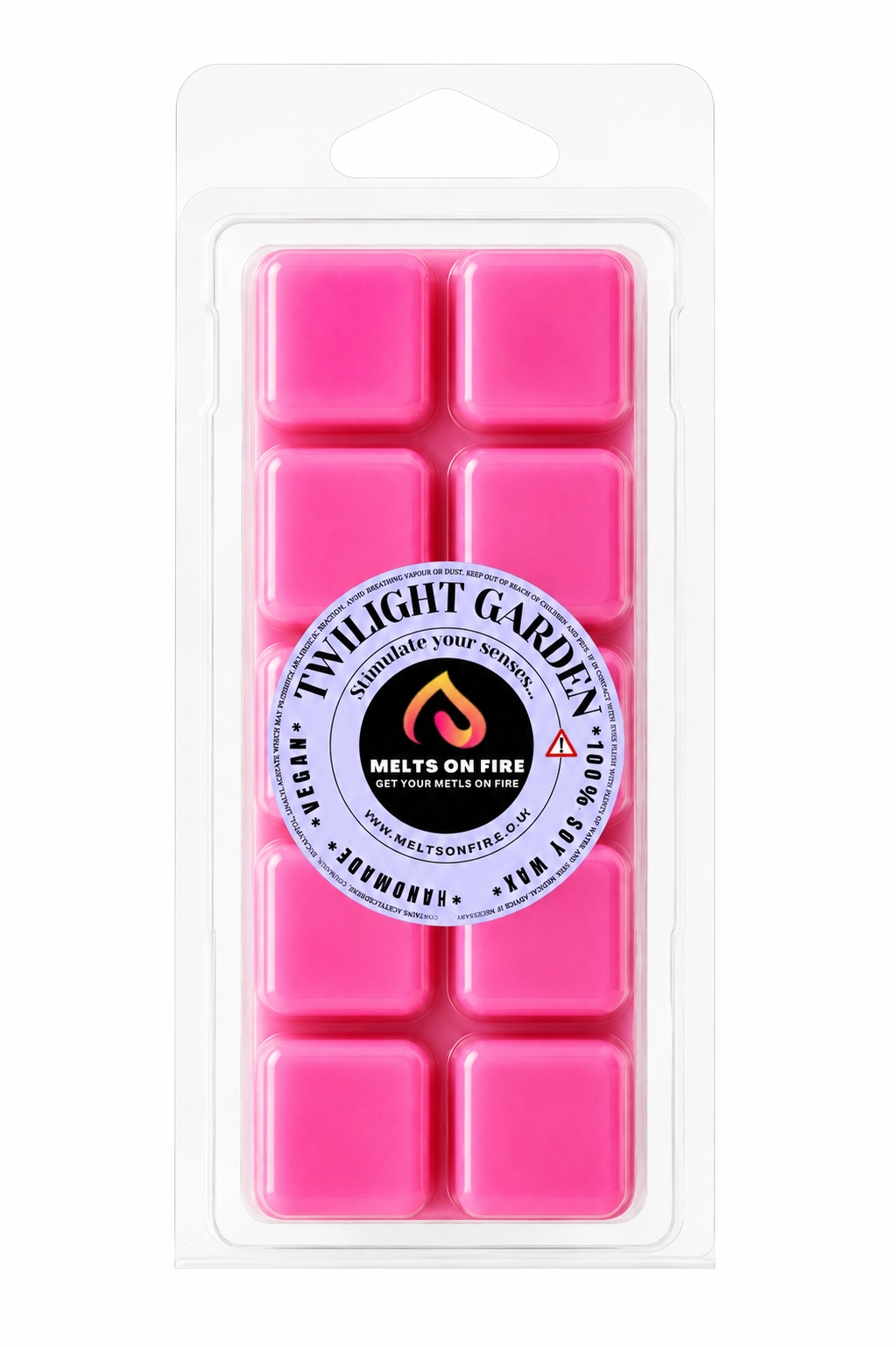 Twilight Garden 10 Block Clamshell Wax Melts, Soy Wax Handmade UK