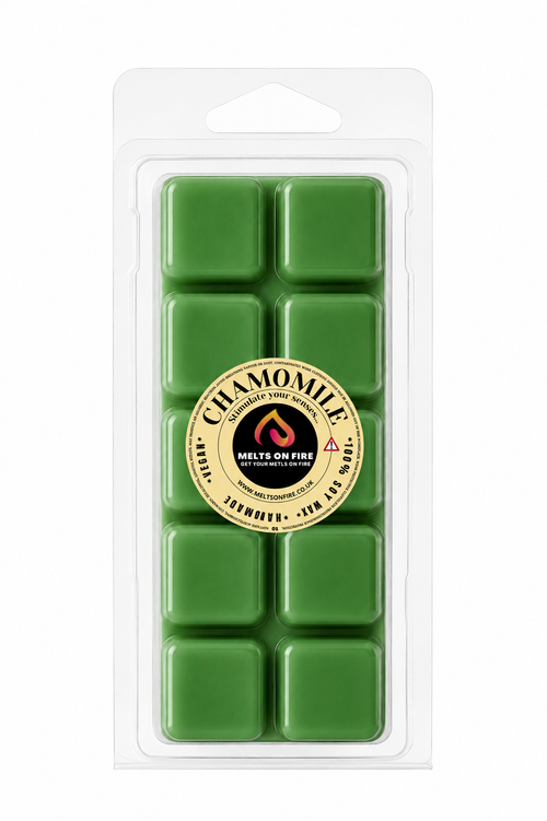 Chamomile 10 Block Clamshell Wax Melts, Soy Wax Handmade UK