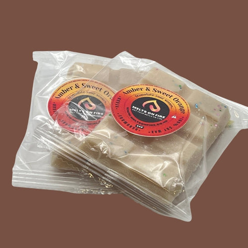 Amber & Sweet Orange Wax Melts - Snap Bars - Soy Wax Melts - Meltsonfire