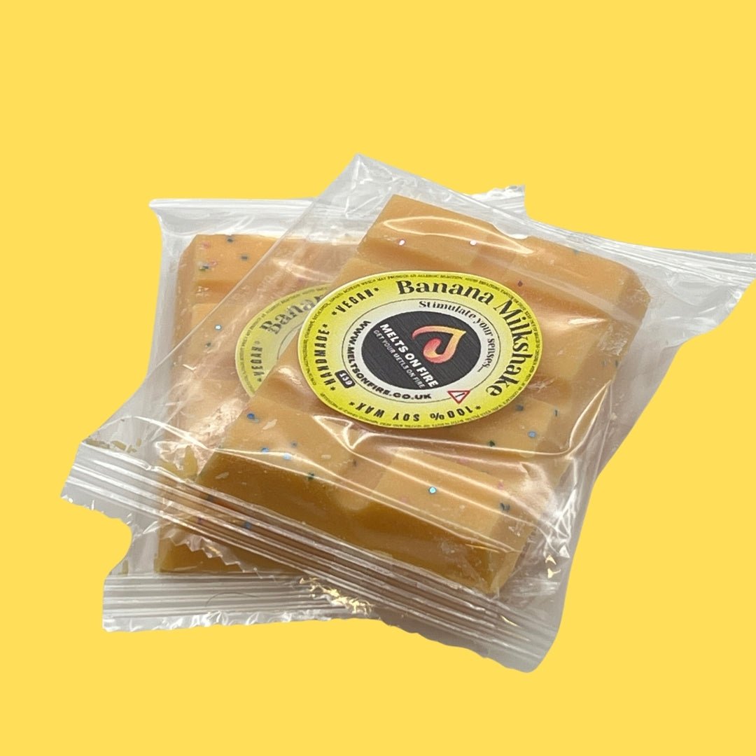 Banana Milkshake Wax Melts - Snap Bars - Soy Wax Melts - Meltsonfire