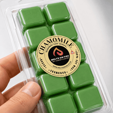 Load image into Gallery viewer, Chamomile 10 Block Clamshell Wax Melts, Soy Wax Handmade UK - Meltsonfire
