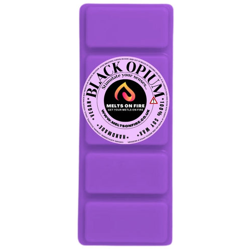 DARK OPIUM Scented Wax Melts – Large 50g Bars with a Perfume - Inspired, Clean, Fresh, and Fruity Aroma. - Meltsonfire