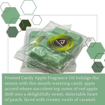 Frosted Candy Apple Wax Melts - Snap Bars - Soy Wax Melts - Meltsonfire