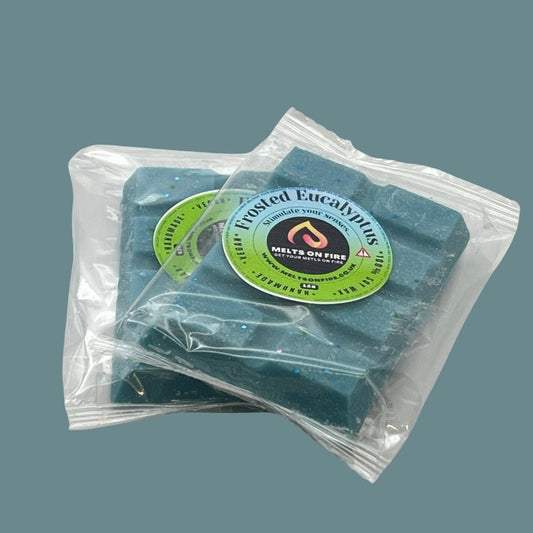 Frosted Eucalyptus Wax Melts - Snap Bars - Soy Wax Melts - Meltsonfire