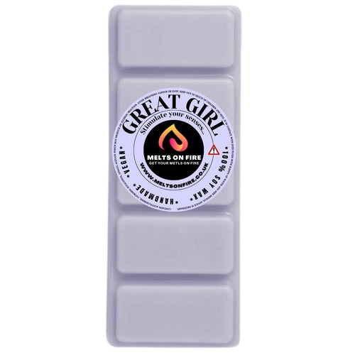 GREAT GIRL Scented Wax Melts – Large 50g Bars with a Perfume - Inspired, Clean, Fresh, and Fruity Aroma. - Meltsonfire