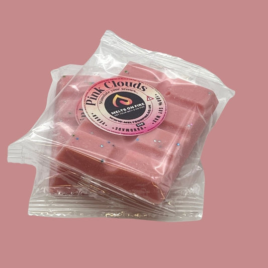 Pink Clouds Wax Melts - Snap Bars - Soy Wax Melts - Meltsonfire