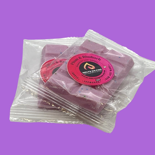 Plum & Rhubarb Wax Melts - Snap Bars - Soy Wax Melts - Meltsonfire