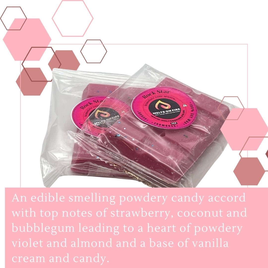 Rock Star Wax Melts - Snap Bars - Soy Wax Melts - Meltsonfire