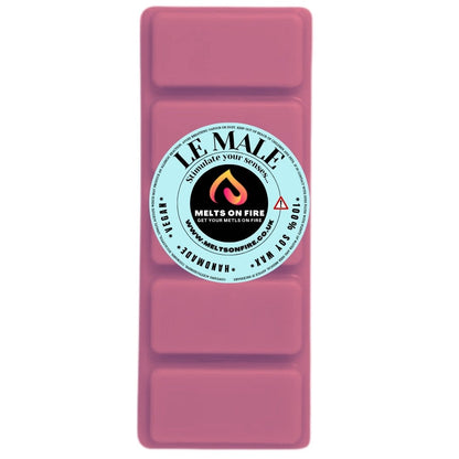 THE MALE Scented Wax Melts – Large 50g Bars with a Perfume - Inspired, Clean, Fresh, and Fruity Aroma. - Meltsonfire