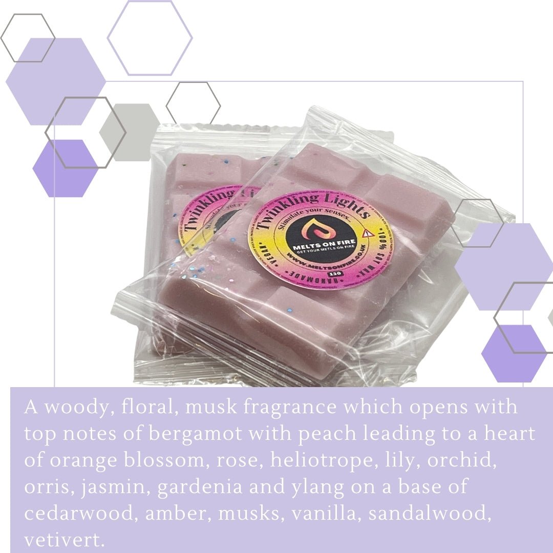 Twinkling Lights Wax Melts - Snap Bars - Soy Wax Melts - Meltsonfire