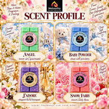 Load image into Gallery viewer, Wax Melts – 4 X Snap Bars - (Angel , Baby Powder , J'Adore , Snow Fairy) – Scented Soy Wax Melts Vegan - Meltsonfire
