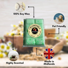 Load image into Gallery viewer, Chamomile Snap Bars - Soy Wax Melts 25g - Highly Scented For Oil Burner - Vegan &amp; Cruelty Free - Soy Wax - Home Fragrance - Meltsonfire
