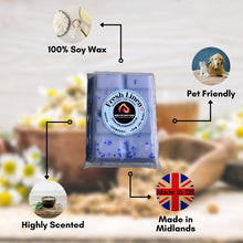 Load image into Gallery viewer, Fresh Linen Wax Melts - Snap Bars - Soy Wax Melts 25g - Highly Scented for Oil Burner - Vegan &amp; Cruelty Free - Soy Wax - Home Fragrance - Meltsonfire
