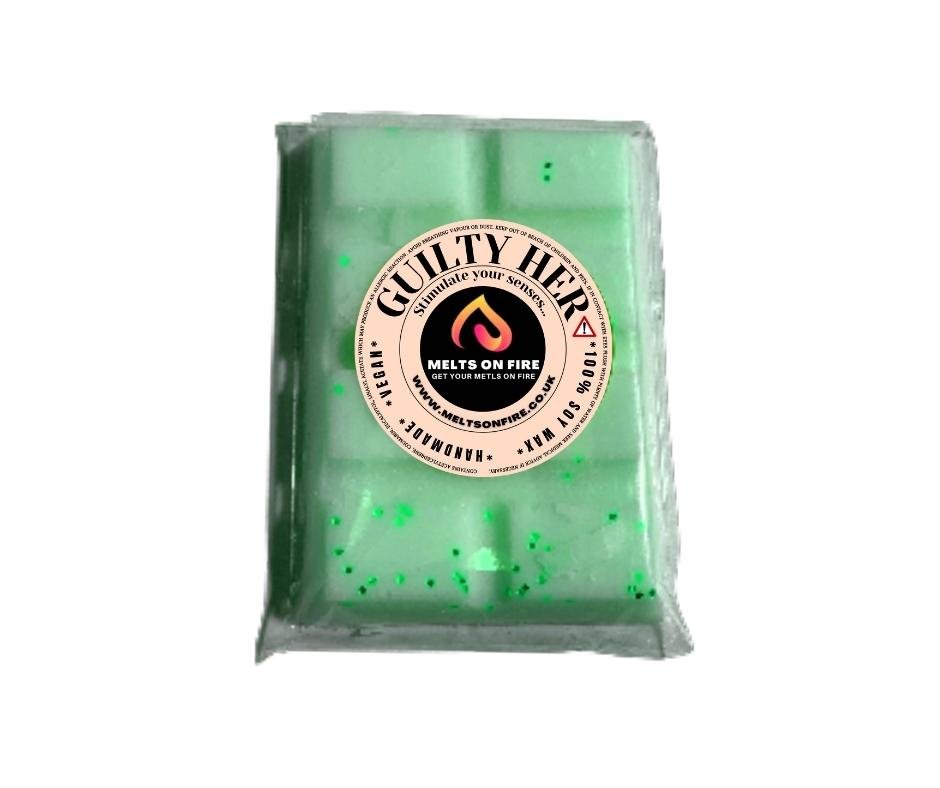 Guilty her Inspired Wax Melts - Snap Bars - Soy Wax Melts 25g - Highly Scented for Oil Burner - Vegan & Cruelty Free - Soy Wax - Home Fragrance - Meltsonfire