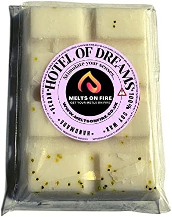 Hotel of Dreams Wax Melts - Snap Bars - Soy Wax Melts 25g - Highly Scented for Oil Burner - Vegan & Cruelty Free - Soy Wax - Home Fragrance - Meltsonfire