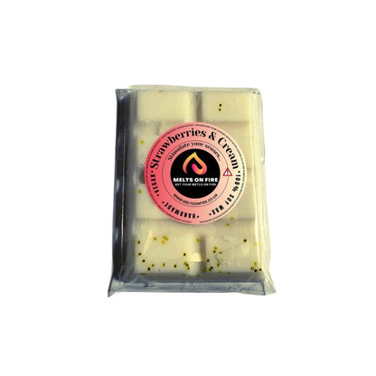 Wax Melts – 4 X Snap Bars - (Blueberry Muffin,birthday cake,Strawberries & Cream,pears drop) – Scented Soy Wax Melts Vegan - Meltsonfire