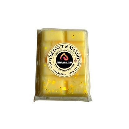 Wax Melts – 4 X Snap Bars - (Candy Floss,Cherry,Coconut & Mango,Hotel Of Dreams) – Scented Soy Wax Melts Vegan - Meltsonfire