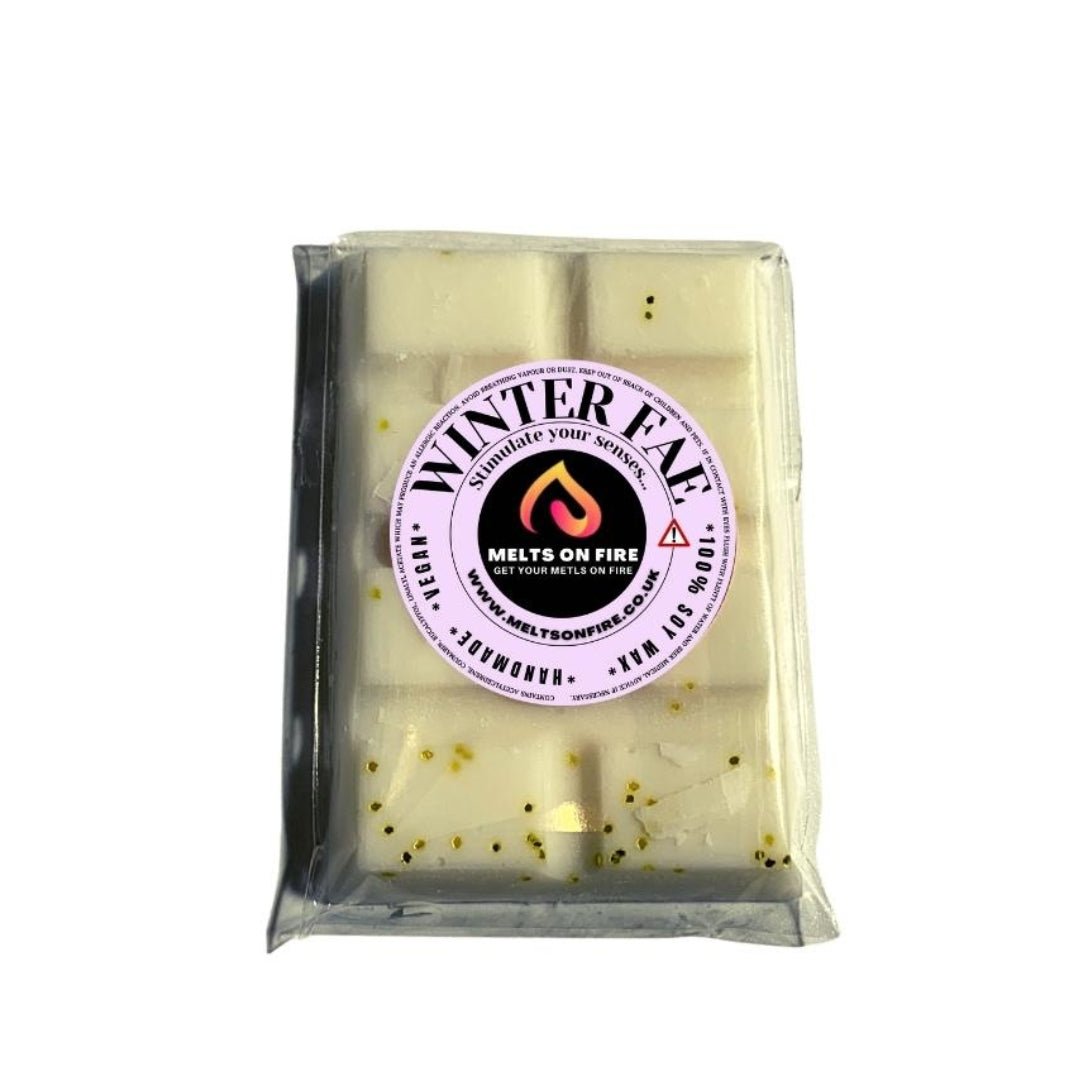 Wax Melts – 4 X Snap Bars - (Unicorn Sparkle,winter Fay,Pixie Dust,Lime & Basil Inspired) – Scented Soy Wax Melts Vegan - Meltsonfire