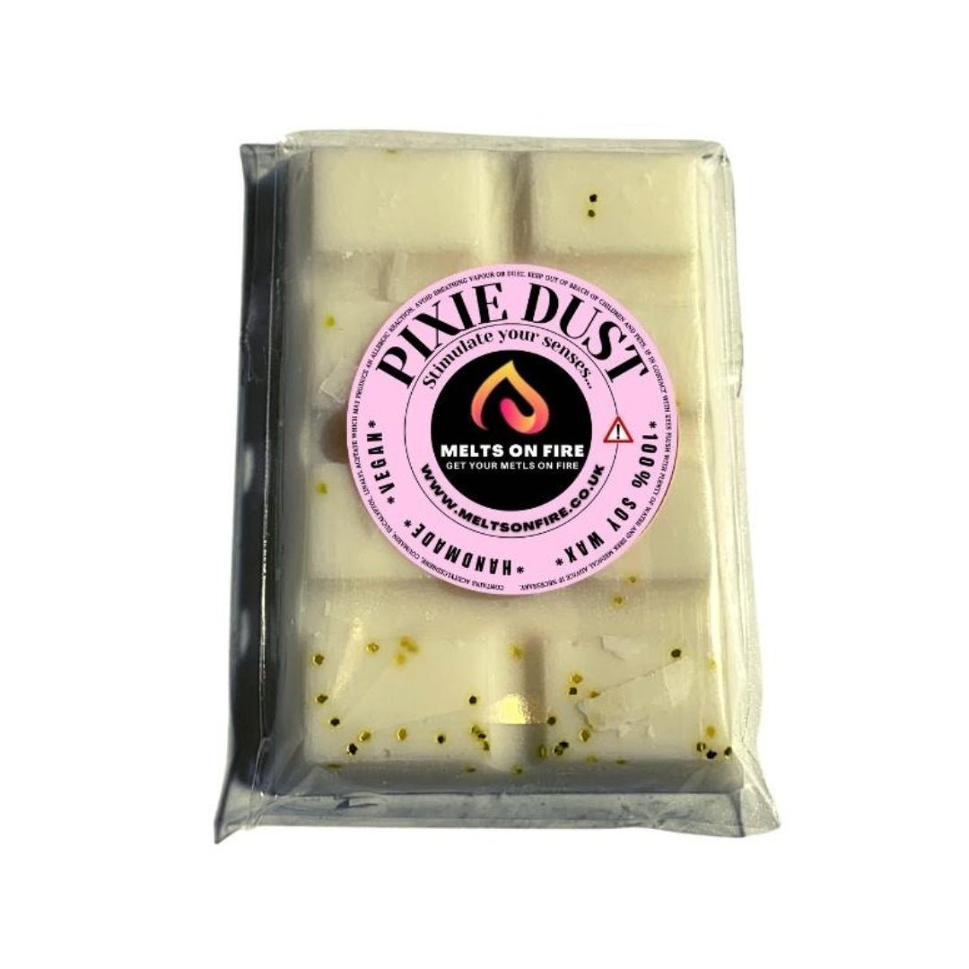 Wax Melts – 4 X Snap Bars - (Unicorn Sparkle,winter Fay,Pixie Dust,Lime & Basil Inspired) – Scented Soy Wax Melts Vegan - Meltsonfire